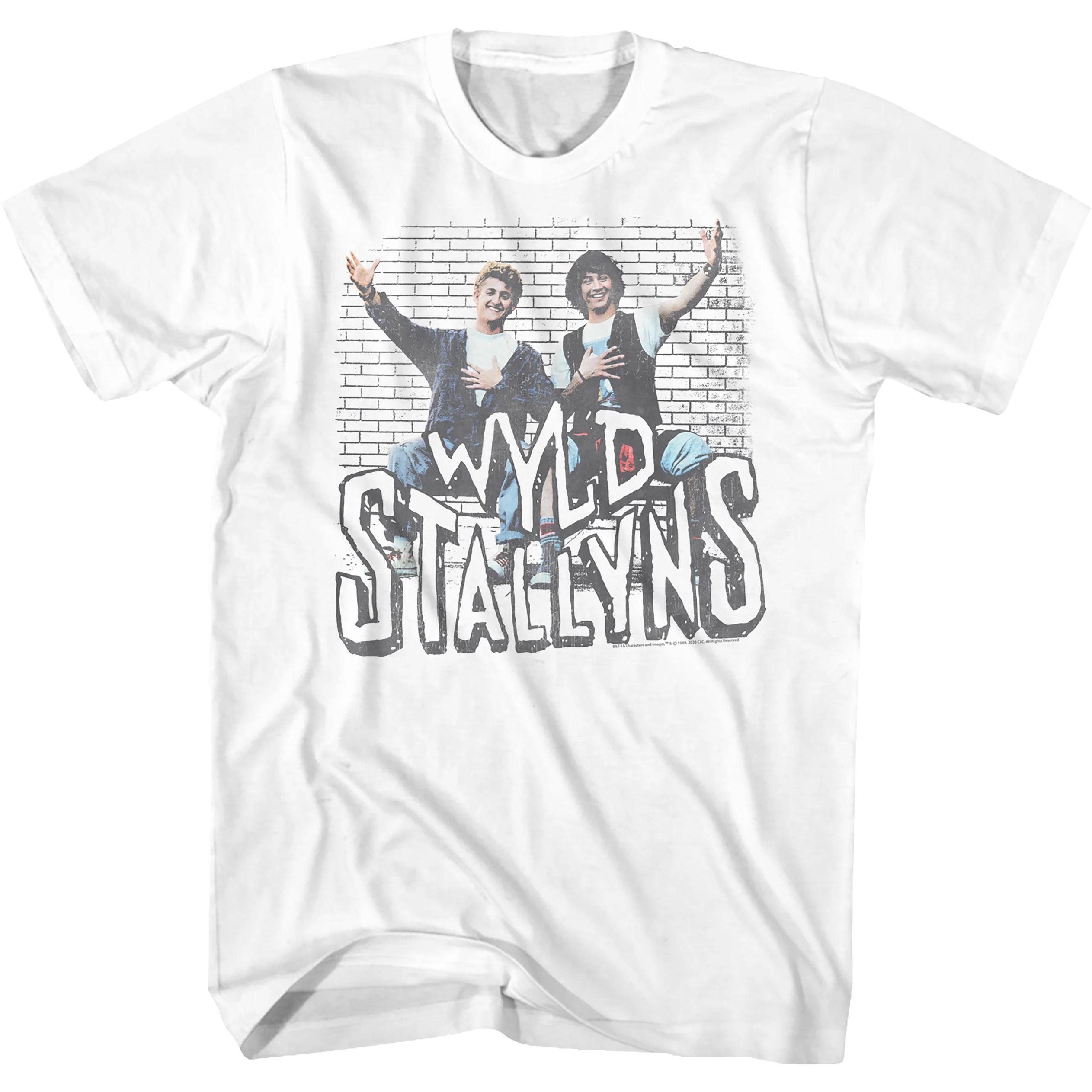 Wyld Stallyns Brick Wall Bill And Teds Excellent Adventure Tshirt
